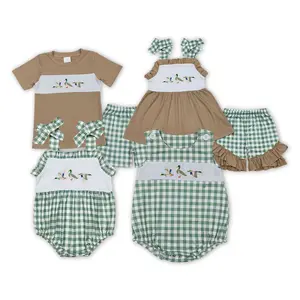Toddler Plaid Duck Print kIds clothes Toddler Plaid Duck Print kIds clothes