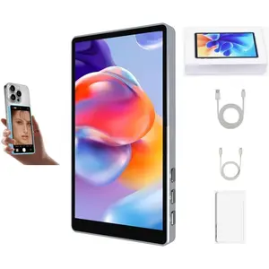 CP5 Lite Vlog Selfie  Screen for  Rear Camera   Selfie Screen for Live Streaming,,Compatible with iOS and Android,  Case (White)