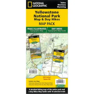Yellowstone National Park Map & Day Hikes [Map Pack Bundle]