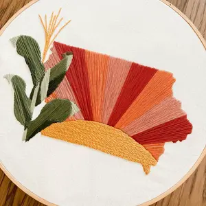 Signature Iowa Embroidery Hoop DIY Kit