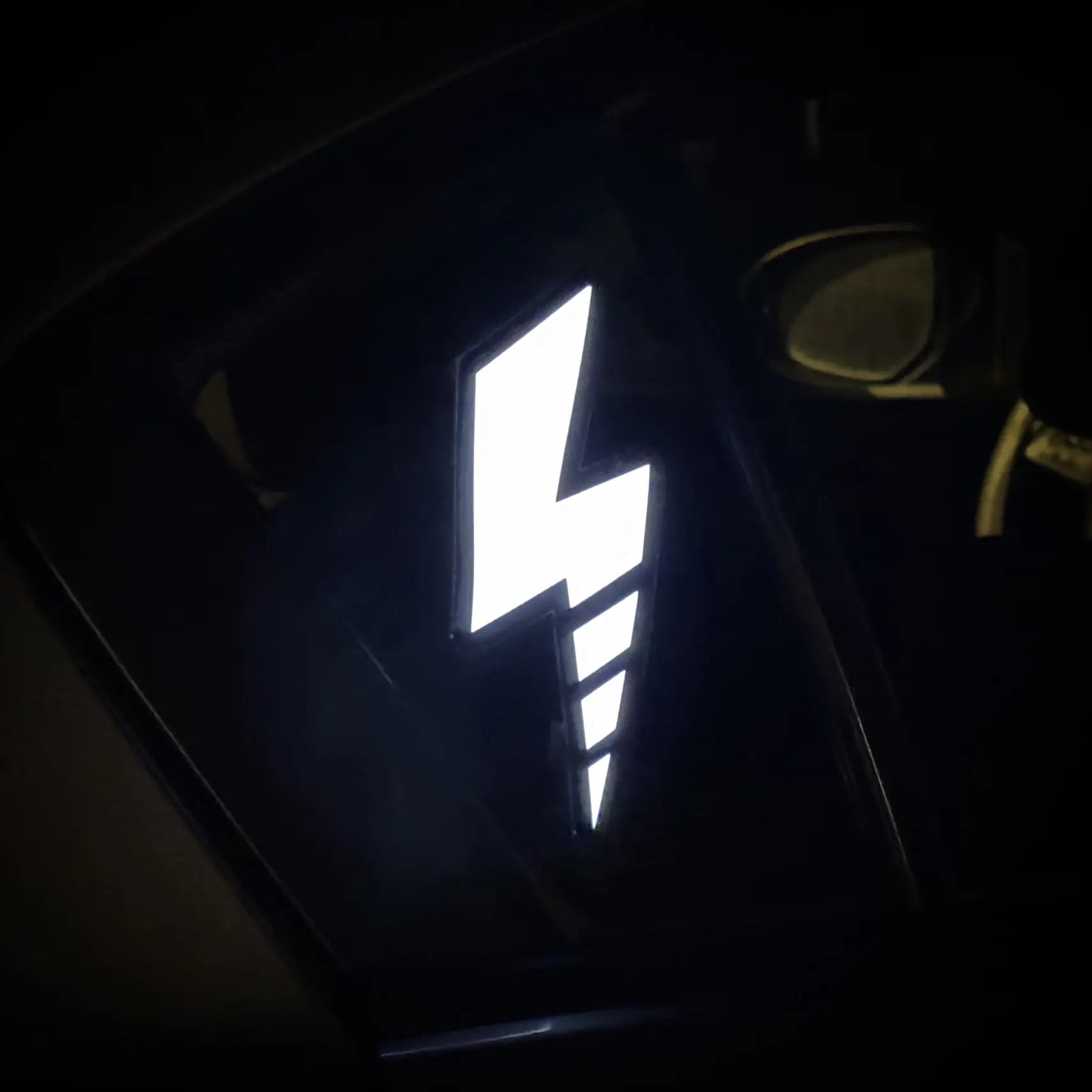 Lightning Bolt NRG Panel | Light Up Car Decals | Electronic Sticker ...
