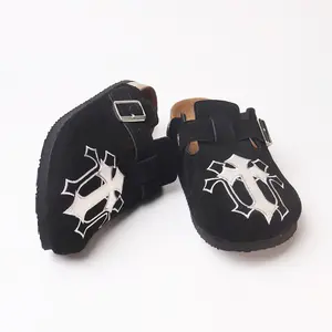 Men's Cross Wooden Flip-Flop Shoes