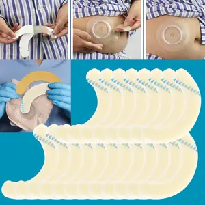 20PCS Elastic Isolation Strip Sealing Extension Strip for Stoma Urine Ostomy Bag Colloidal Skin Barrier Extender Bathroom Gadgets