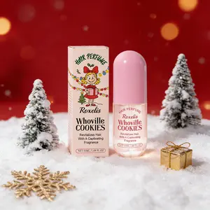 Christmas Cookie Hair Perfume Spray, Floral Sweet Perfume, Gentle Natural Fresh Elegant Scent, Fragrance Long Lasting, Portable Daily Use Hair Mist, Contains Alcohol
