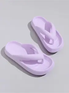 Summer New Casual Vacation Eva Sandals, Thick Sole Non-Slip Beach Slippers, Indoor Home Shoes, Simple Outdoor Fashion for Men and Women, Flexible Sandals