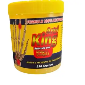 Artri King Pomada Muscular 250g Arnica Massage Balm with Omega 3 Formula for Full Body Care Soothing