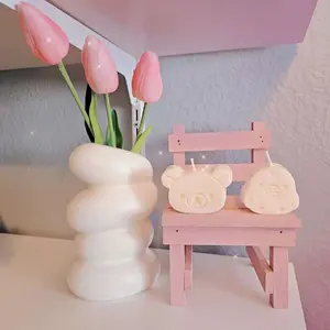 Rilakkuma and Kiiroitori Kawaii Candle Set, Cute Aesthetic Candles Desk Decor