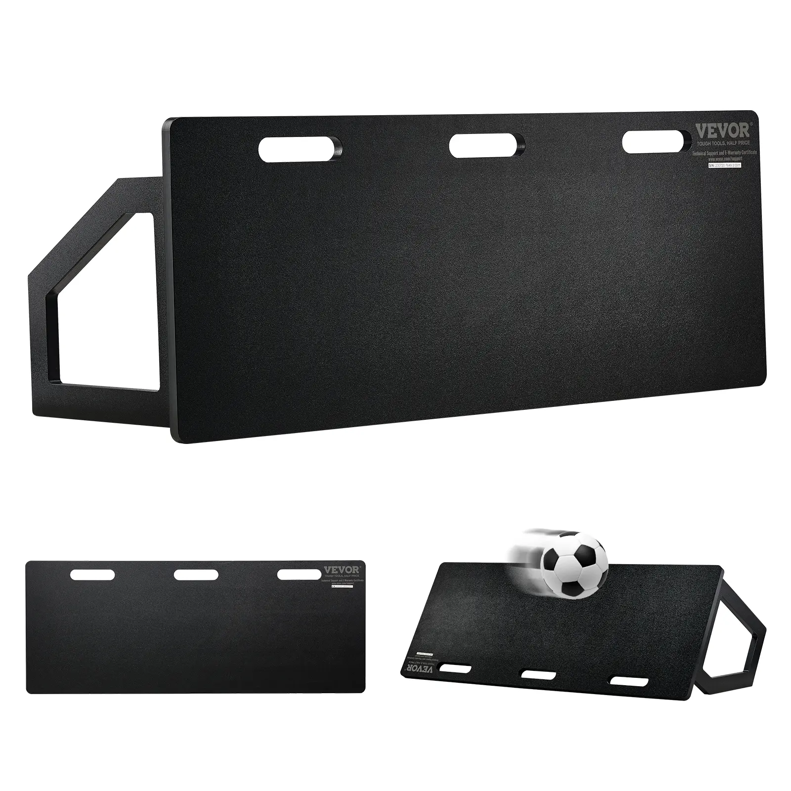 【summerfinds】VEVOR Soccer Rebounder Board, 45"X18" Portable Soccer Wall with 2 Angles Rebound, Foldable HDPE Kickback Rebound Board, Soccer Training Equipment for Kids and Adults, Passing & Shooting Practice
