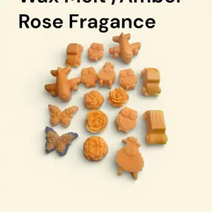 Scented wax melt for use with a tea light burner.  50 gram . Amber Rose-  Rainforest Fantasy - Gardenia- Frankincense & Myrrh -  50 grams