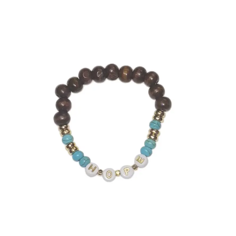 Hope Bracelet | Handmade Beaded Stretch Bracelet | Recovery Jewelry | Encouragement Gift | Sobriety & Mental Health Support