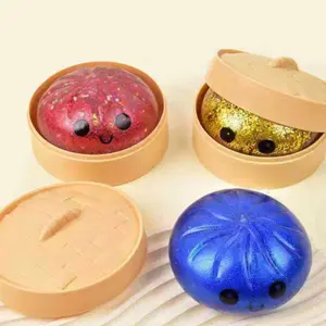 1 Glitter Squishy Dumpling Fidget Toy for Stress Relief Fun & Engaging Easy to Hold Versatile On-the-Go Use Ideal for All  (8.5cm x5.5cm)