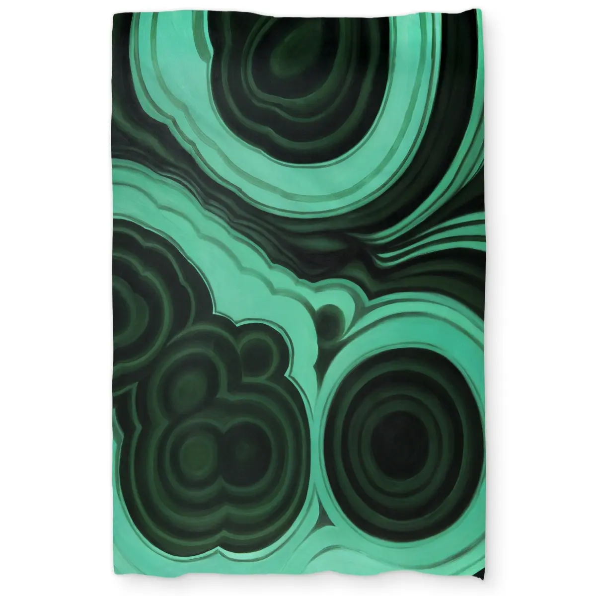 360 Stand Malachite Stone Duvet Cover - Twin Extra Long Size, Microfiber Soft Fabric, Geometric Print Face, Retro Shapes, Room Accessories, Bedding Home Decor, Printed Face, Unique Duvet Covers, Durable