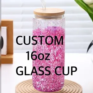 Custom Snowglobe Glass Cup