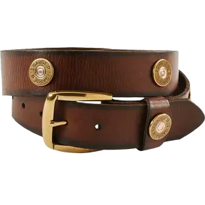 Nocona Men's Shotgun Shell Accent Brown Leather Belt N2472002