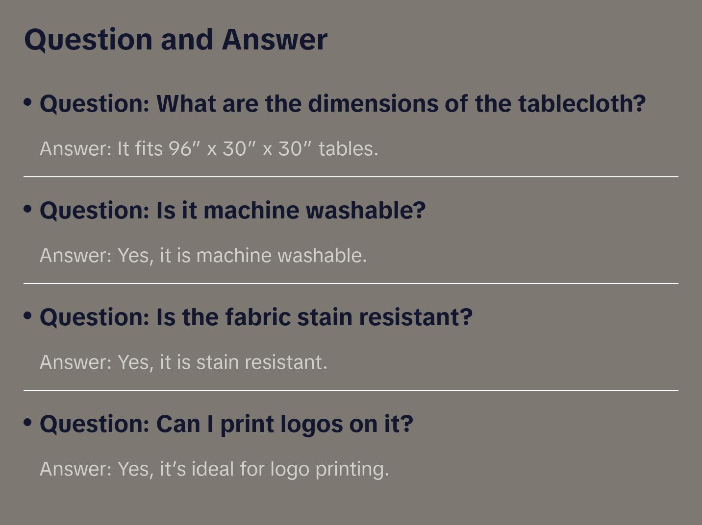 8 ft. Polyester Fitted Tablecloth Rectangular Royal Blue