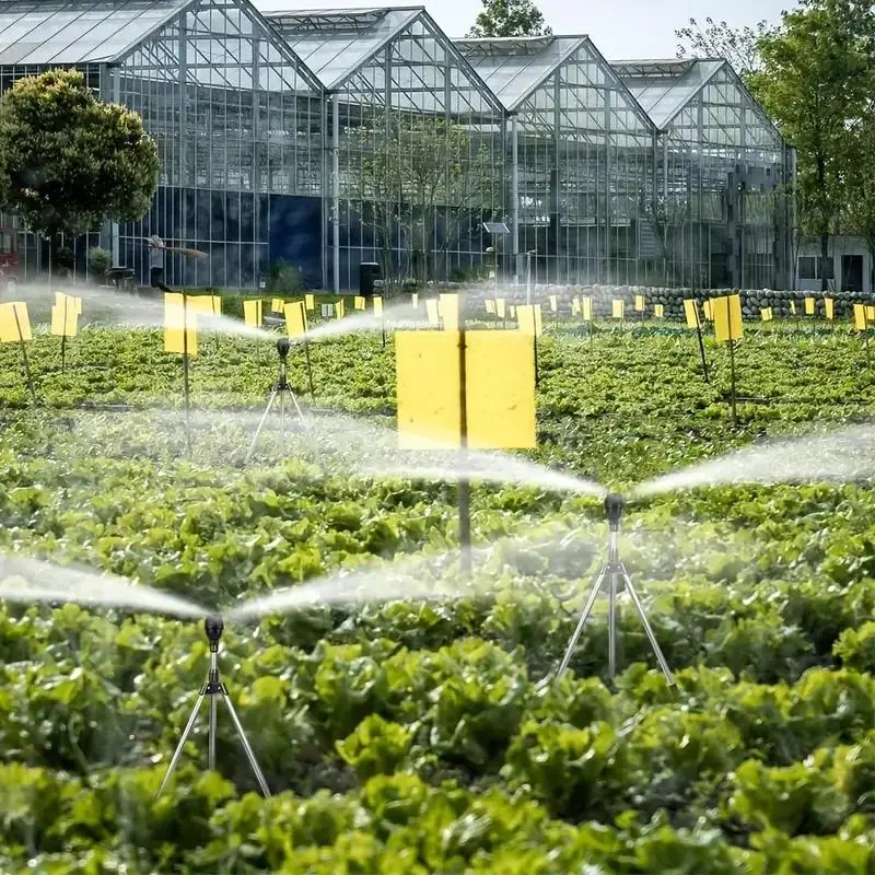 Rotating Tripod Sprinkler, Garden Watering Sprinkler, Sprinklers for Yard, Automatic Watering Devices, Automatic Irrigation Equipment, 360 Degree Automatic Rotating Irrigation Watering Sprinklers, Automatic Watering System, Suitable for Outdoor Irrigation