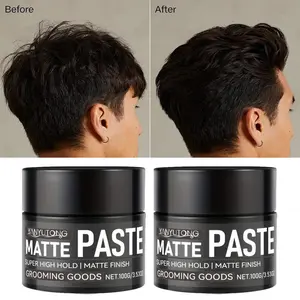 Matte hair styling with clay, strong shaping without stiffness, natural fluffiness, non greasy, long-lasting shaping, easy to clean, essential hair gel for men's styling, Extreme Gel