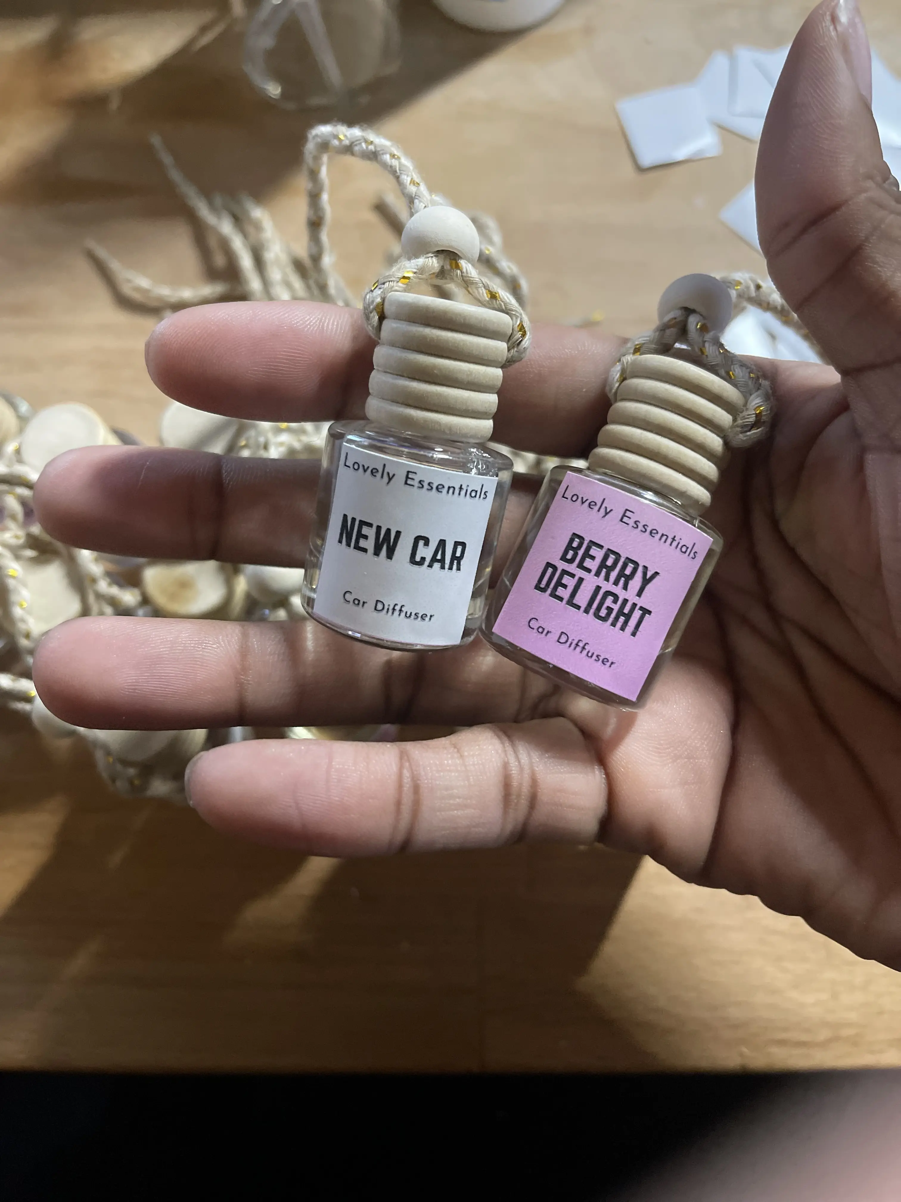 Hanging Car Diffuser with Multiple Scent Options Hanging Car Diffuser with Multiple Scent Options