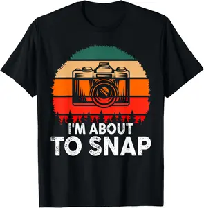 Cotton Graphic Tees Streetwear Funny Photography For Men Women Photographer Camera Lover T-Shirt