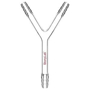 Y-Shaped 3-Way Gas Circulation Connection Adapter