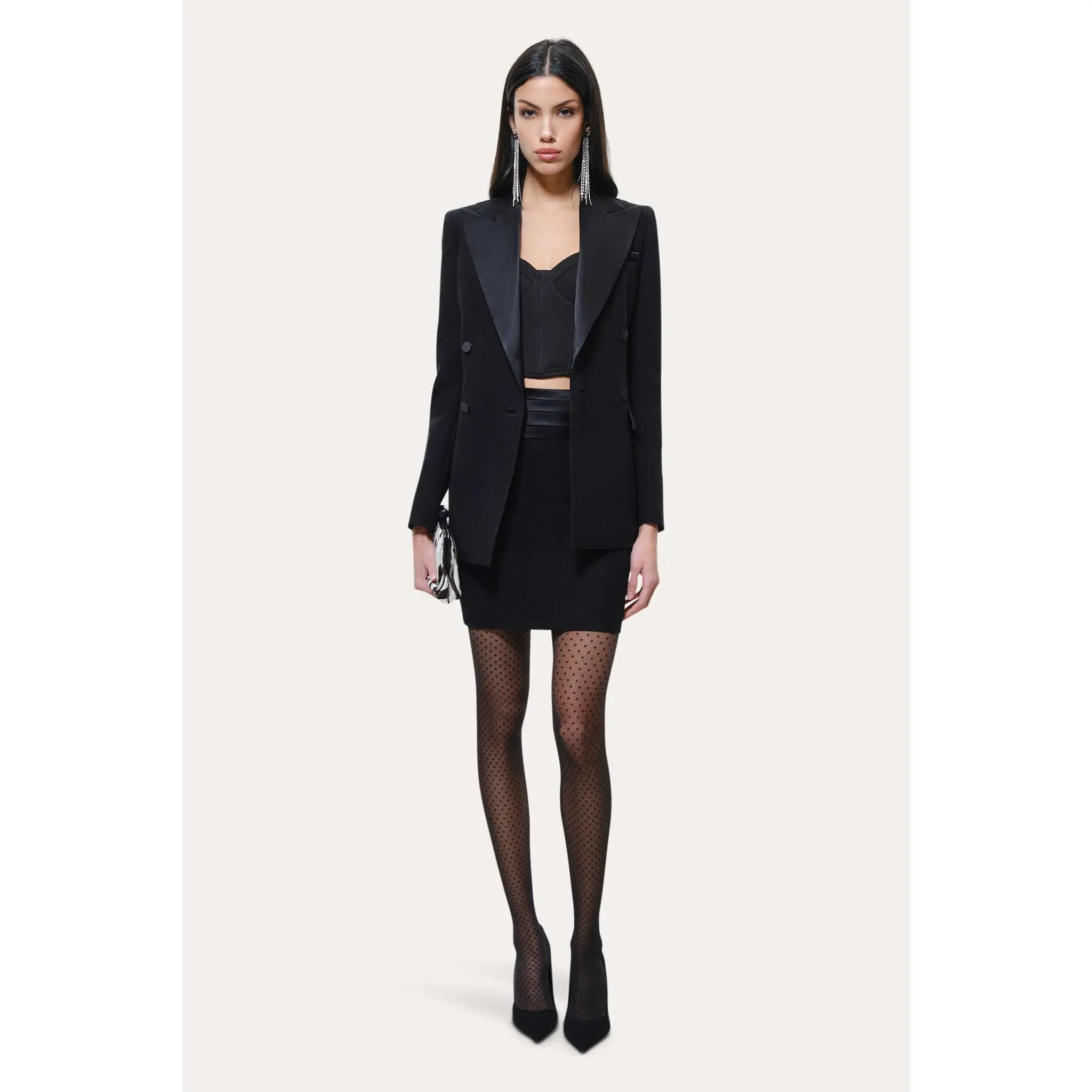 Roxy Japanese Crepe Tuxedo Skirt