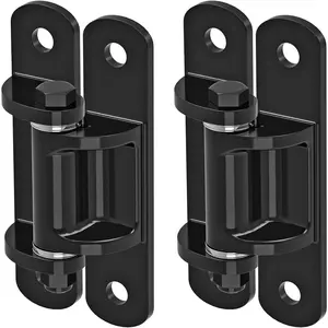 6.7'' Heavy Duty Gate Hinges 1100LB Capacity, 6mm Steel Hinges with Bearings & Rust-Proof E-Coating, Bolt On Low-Profile Anti-Sag Hinges for Fences Driveway Gates with Locking Screws, 2Pcs