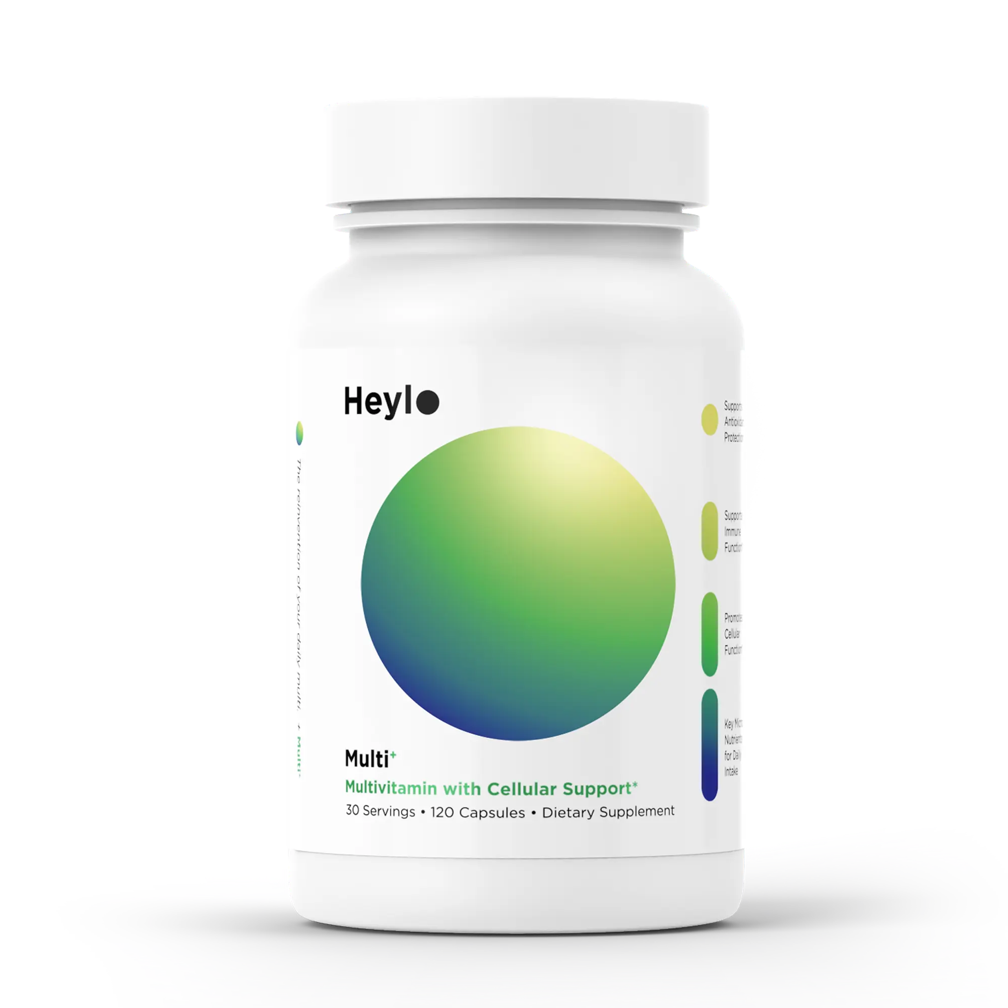 Heylo Multi+ Advanced Multivitamin Supplement – Boosts Energy, Enhances Immune Support, Provides Antioxidant Protection, Promotes Detoxification, with Vitamins, Minerals, Phytonutrients