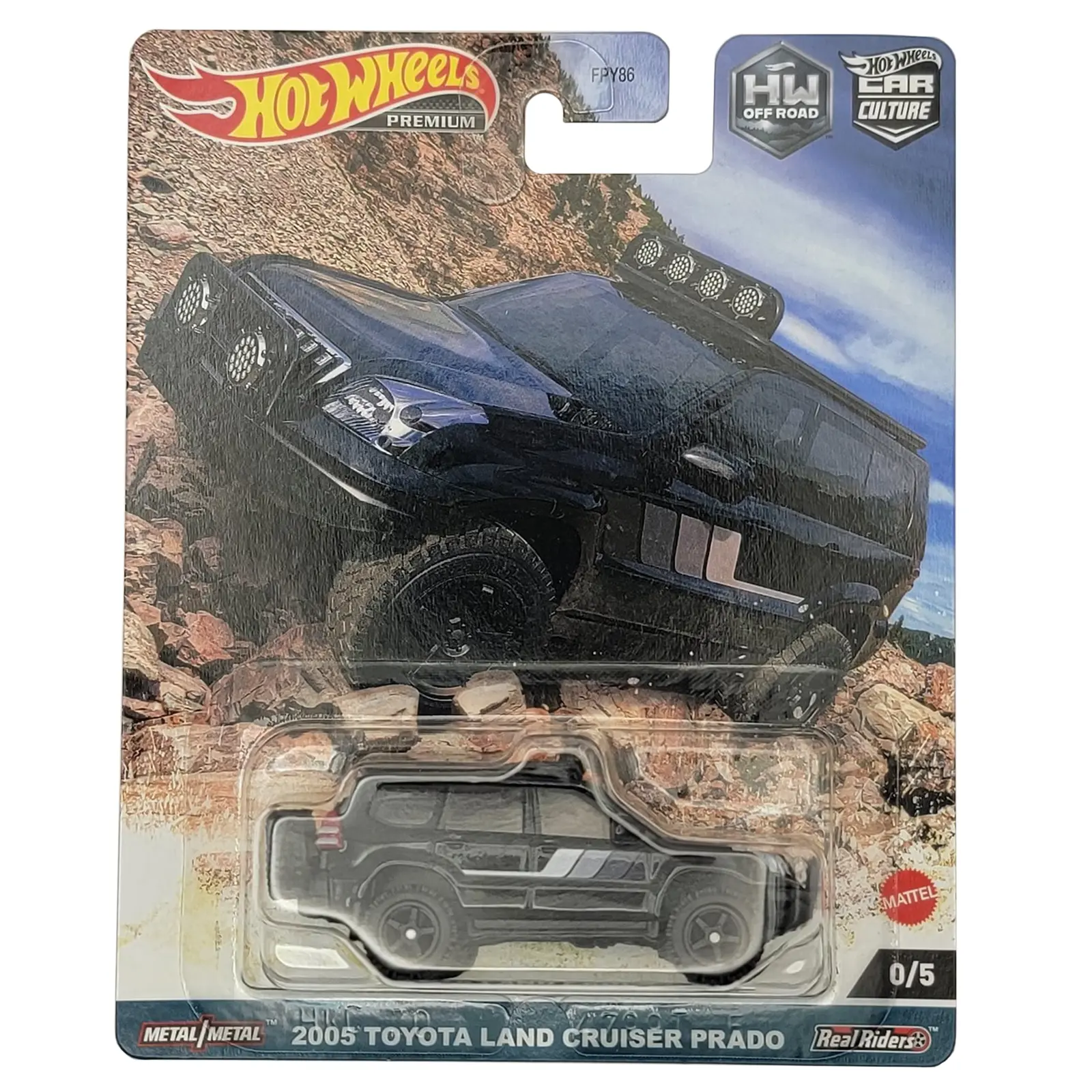 Hot Wheels Car Culture 2023 Off Road 2005 Toyota Land Cruiser Prado **CHASE**, with Clear Protector, Diecast Model Car