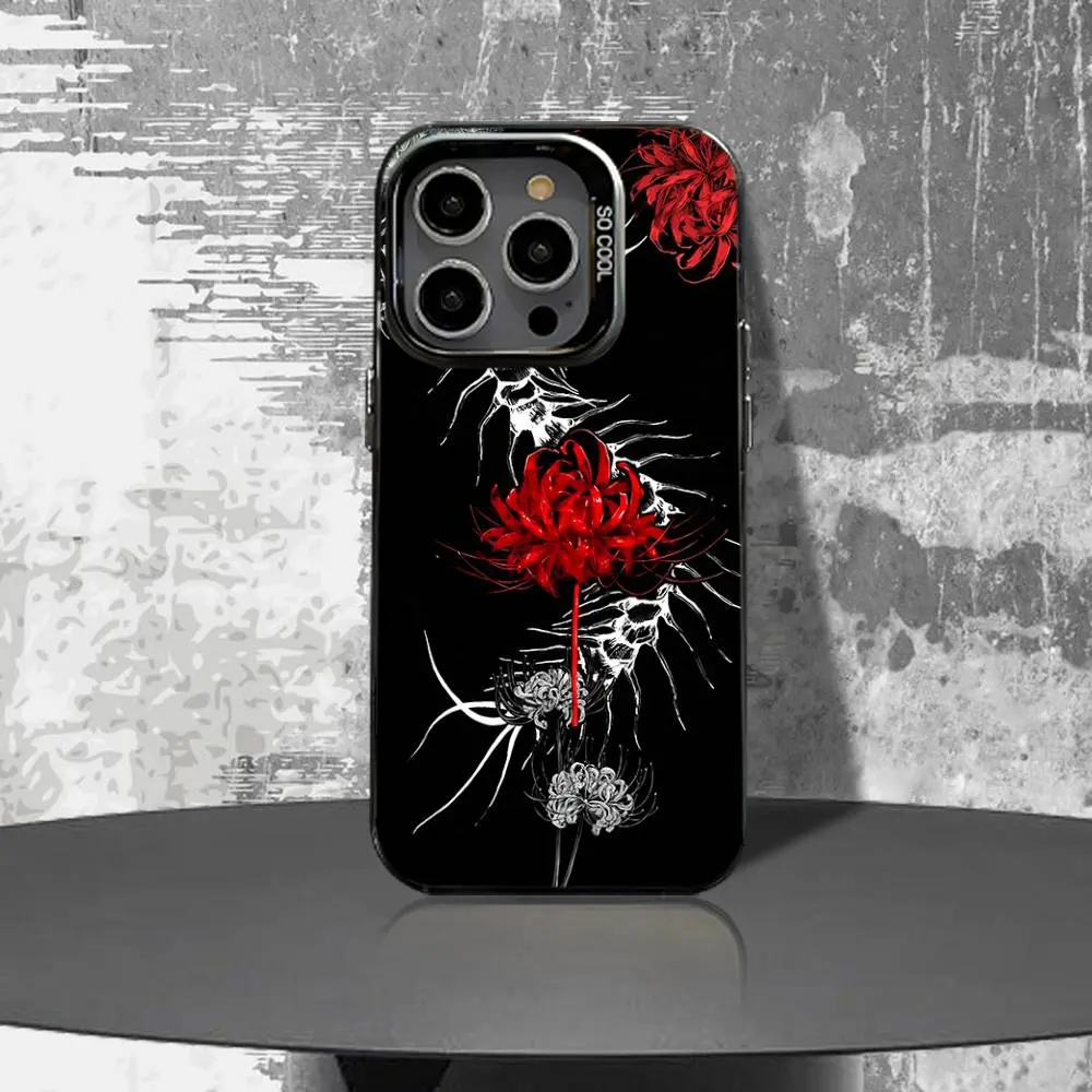 プロジェクト東京ドールズ スマホケース Tokyo Ghoul Red Spider Lily Phone Case For iPhone 17 Air 16 15 14