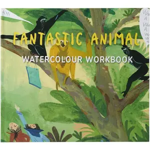 Coloring Book for Adults Kids Fantastic Animal Coloring Book Relaxation & Education Art Activity Hardcover Art Painting Workbook(Without Paper Paint)