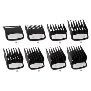 2026 8-Piece Clipper Guard Set – Black, fits most Wahl clippers, cuts from skin-close to 1 inch. Snap on, fade like a pro, and never second‑guess your length again. Your home barber kit just got a serious upgrade.