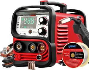 MIG Welder Machine 110V,135A Flux Core Welder 3 in 1 Portable Welder,MIG/Stick Welder/Lift TIG Welding Machine with Large LED Display, Gasless Wire Welder with Flux Core Wire