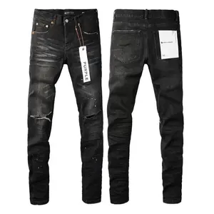 Men's Jeans Casual Comfort Holes Fashionable Straight Skinny Slim Fit Jeans, Ripped Stretch Jeans Denim Pants Streetwear Fabric