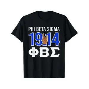 Phi Beta Sigma Fraternity Cotton T-Shirt With Elegant Patterns For Halloween Christmas And Casual Wear