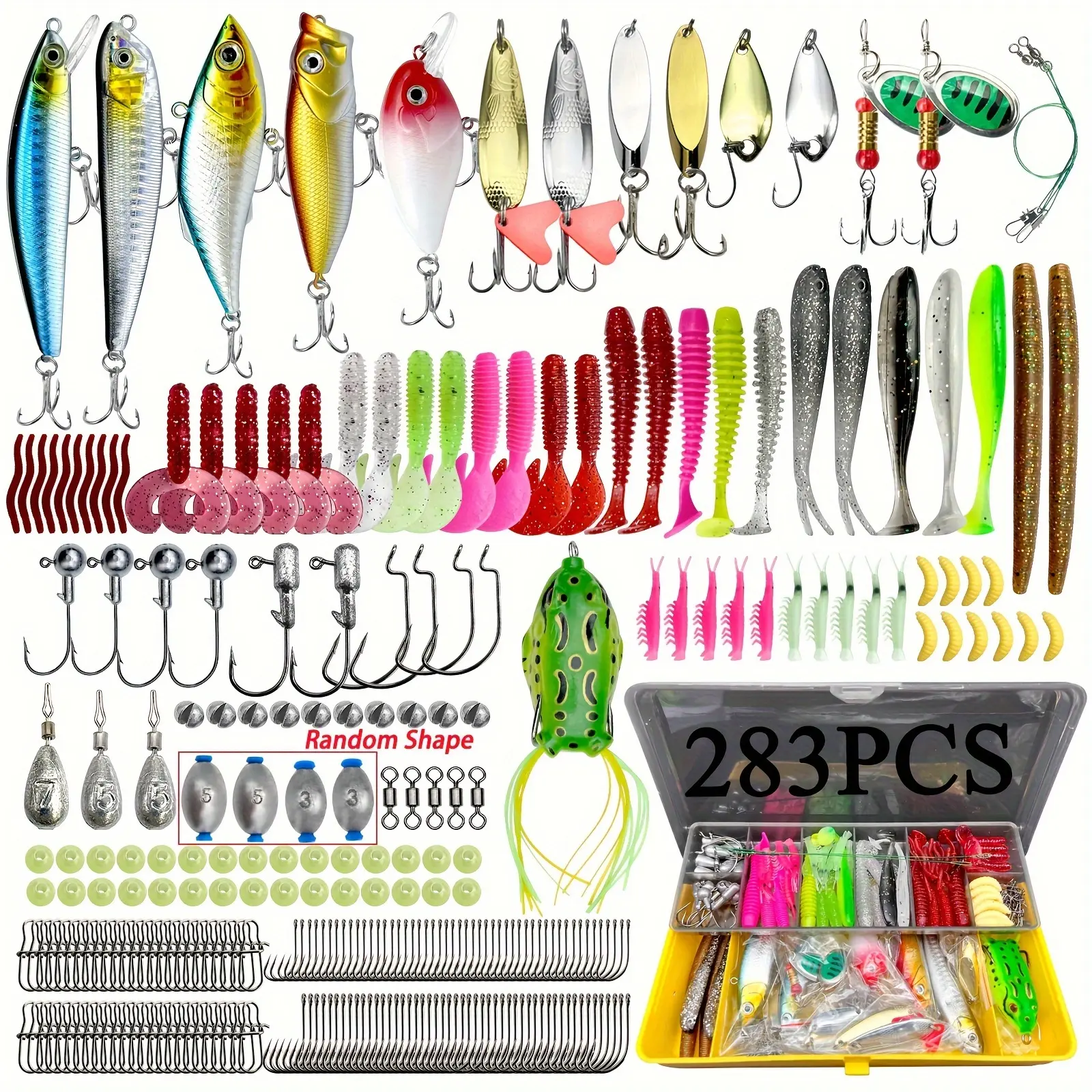 283pcs Fishing Lure Kit