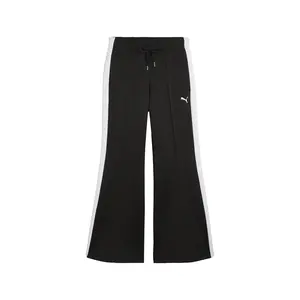 PUMA Womens T7 Relaxed Flared Pants Casual - Black