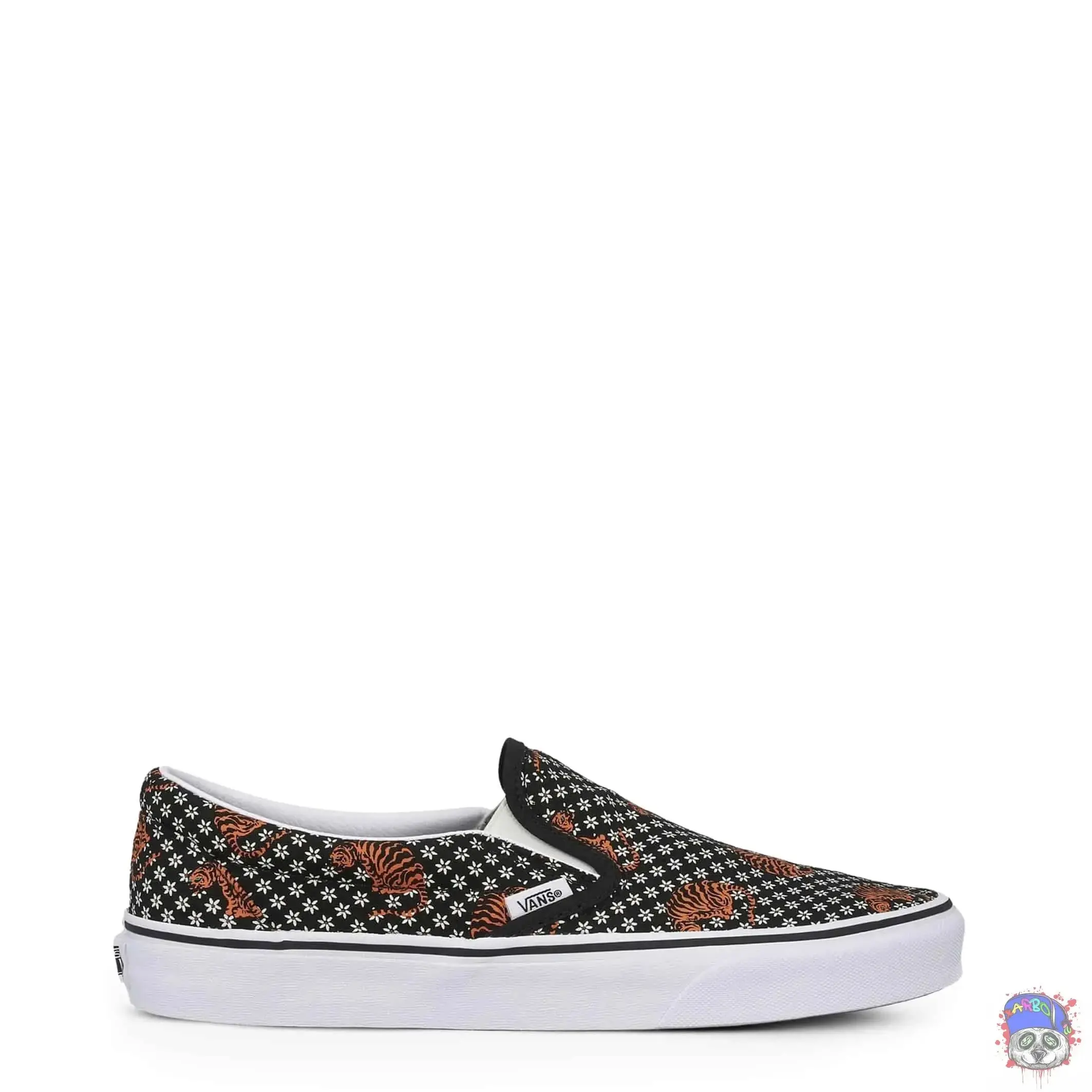 Black Tiger Vans Classic Slip-On Shoes