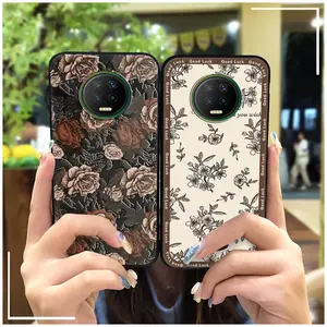 Anti-dust TPU Phone Case For Infinix X690/Note7 Cartoon Phone Pouch Dirt-resistant Back Cover Shockproof Cute Full wrap Anti-knock Graffiti Soft case Silicone oil painting Durable