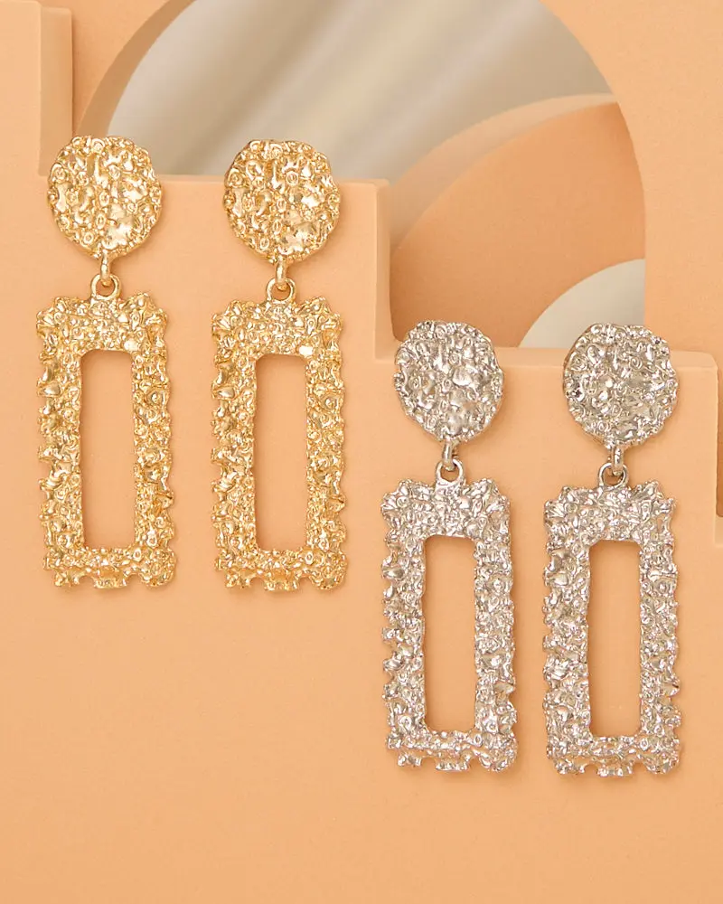 Hadley Malleable Textured Door Knocker Post Earrings