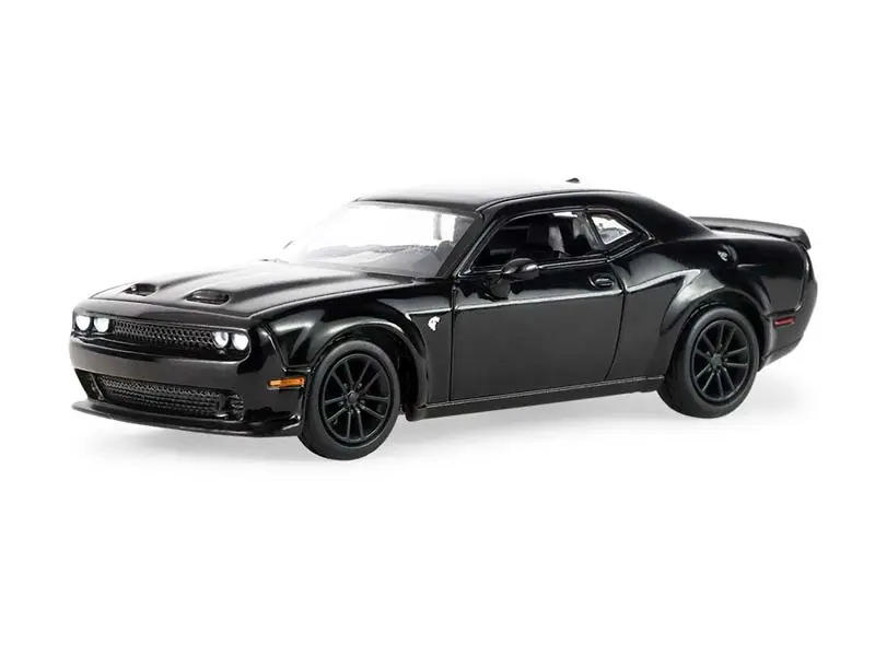 2023 Dodge Challenger SRT Hellcat Widebody Black Car - Greenlight Auto Mall Series 8 1:64 Scale Diecast Model 68080B