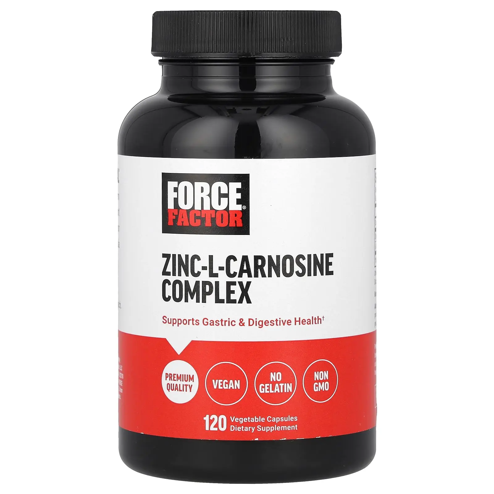 Force Factor Zinc-L-Carnosine Complex, 120 Vegetable Capsules