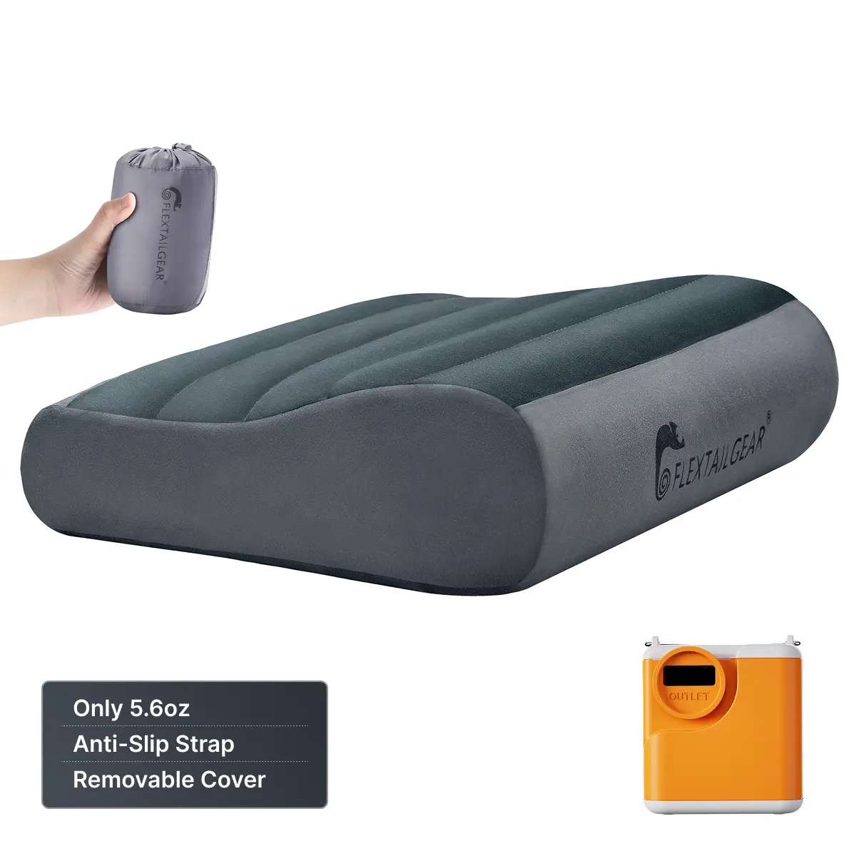 Inflatable Neck Pillow, Ultralight 150g Ergonomic Travel Pillow with Washable Cover for Camping, Hiking, Airplane, Road Trip,Hotels, RV & Travel Travel Neck Cushion Travel Neck Cushion