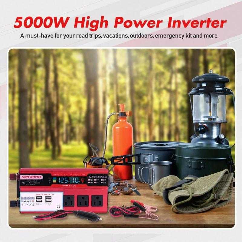 Portable Car Inverter: Reliable, Durable, Perfect for Travel & Backup Power