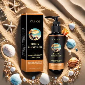 Body Tanning Oil for Glowing Skin Deep Moisturizing Medium Dark Self-Tanning Mobile Bronzing Agent Nontoxic Natural Looking Self Tanner for Feet