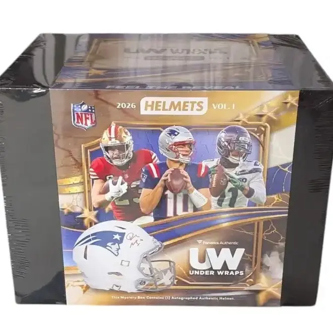 Full Sized Autographed Helmet Fanatics Under Wraps 2026 Vol 1 Football Helmet