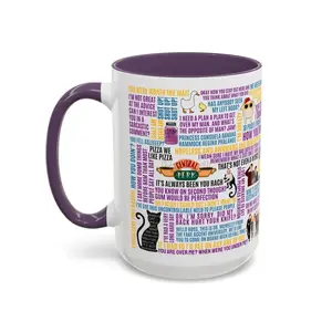 Friends Inspired Quote Mug, Funny 90s Sitcom Coffee Cup, How You Doin & Pivot Fan Gift