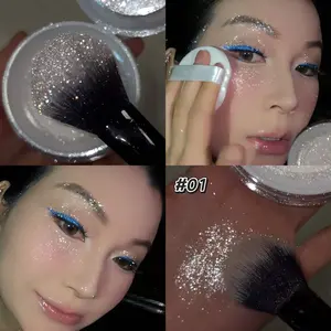 Premium pearlescent loose powder with ultra-fine, silky texture. Delicate shimmer Glitter creates a radiant, dewy complexion. Long-lasting shine absorption. Beginner-friendly and suitable for all skin types.