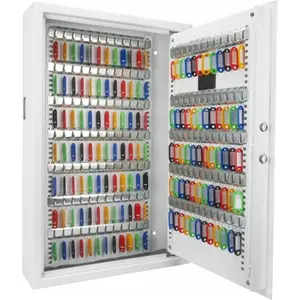 212 MAIN Barska AX12660 Steel Digital Wall Key Safe - 144-Keys Home Office Anti Theft Safe Box with Digital Lock, Wall Mount for Storage Organization
