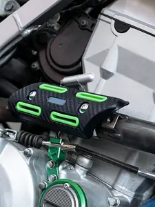 For Universal Motorcycle Exhaust Heat Shield Anti-Scald Muffler Protector, Fit for Honda Yamaha Kawasaki Dirt Bikes 1PC