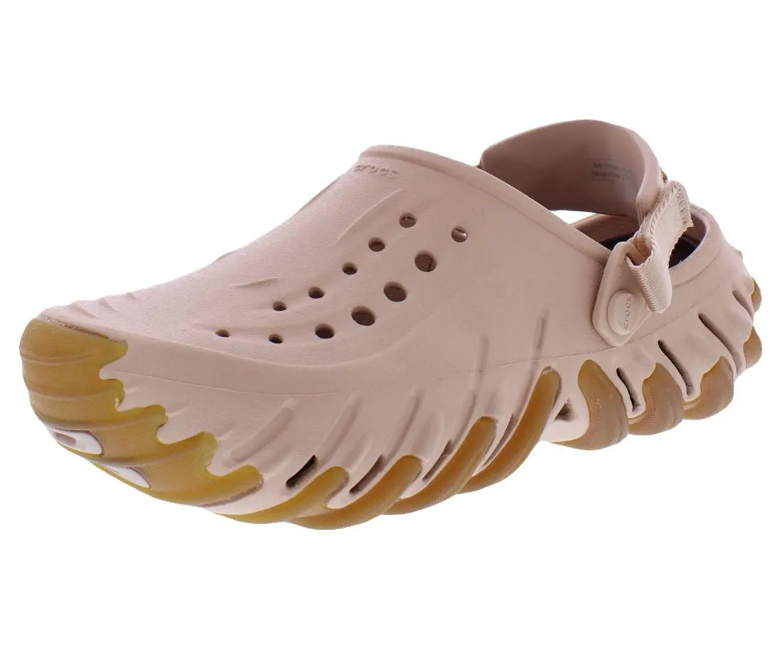 Crocs Echo Gum Ro Clog Unisex Shoes, Color: Pink Caramel